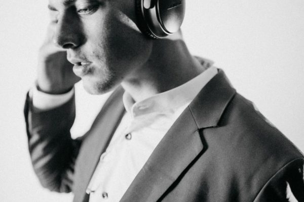 Person wearing headset